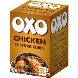 OXO Stock Cubes Chicken 71g 12pk