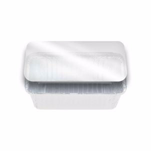 Confoil Foil Container 19x11x5cm With Clear Lids 5pk