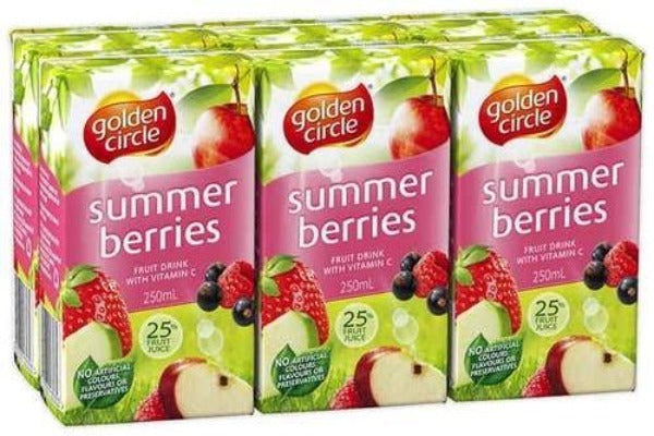 Golden Circle Summer Berries 250ml x 6pk