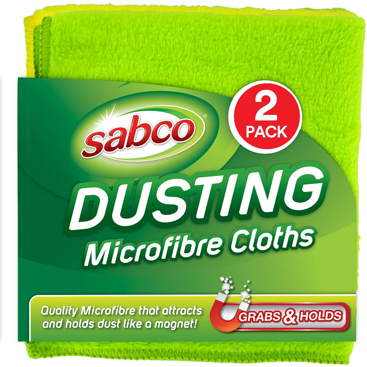 Sabco Cloth Microfibre Dusting 2pk