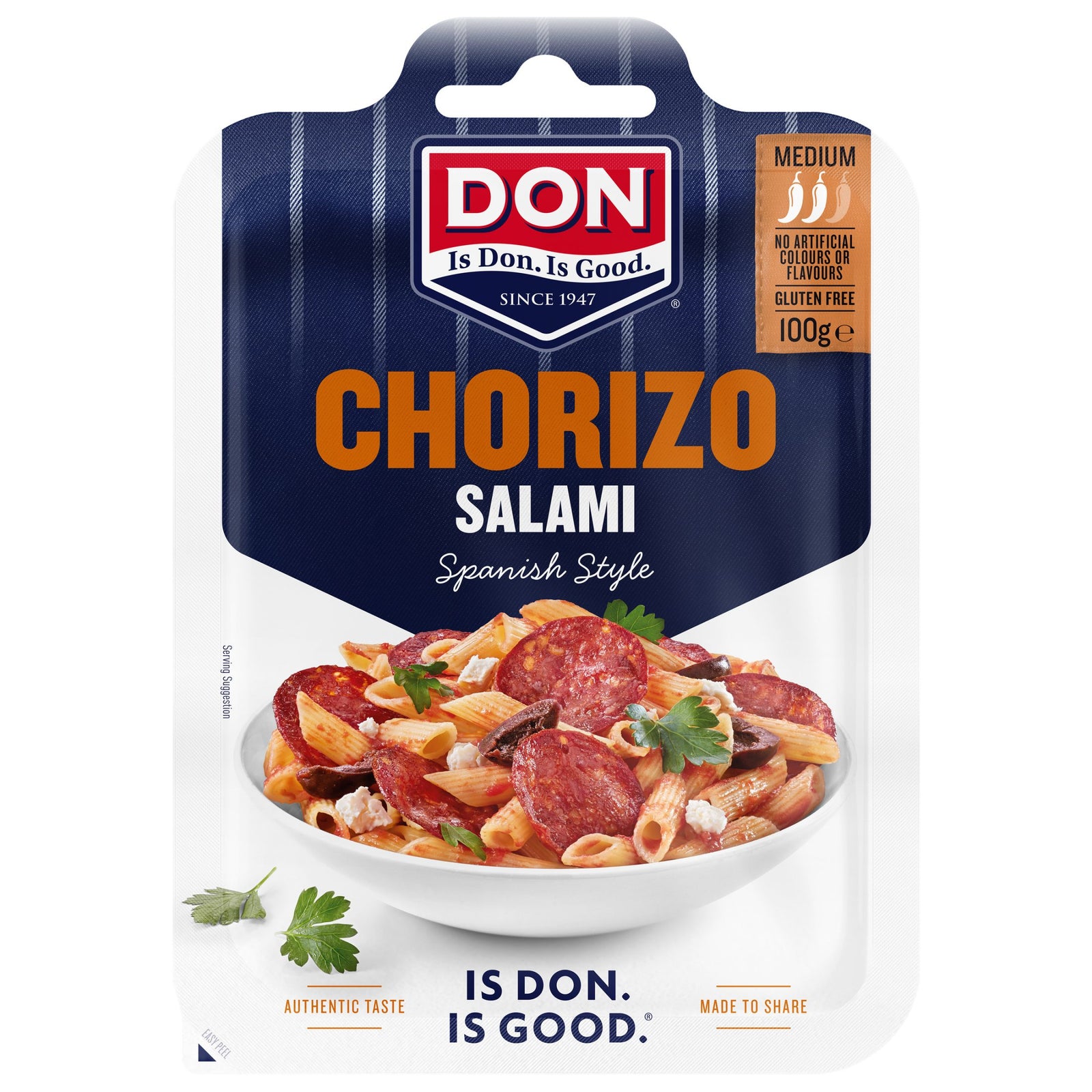 Don Chorizo Salami Sliced 100g