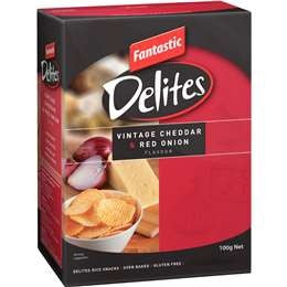 Fantastic Delites Vintage Cheddar & Red Onion 100g