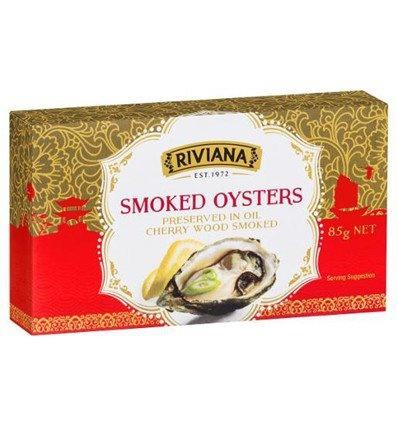 Riviana Smoked Oysters Preserved in Oil Cherry Wood Smoked 85g