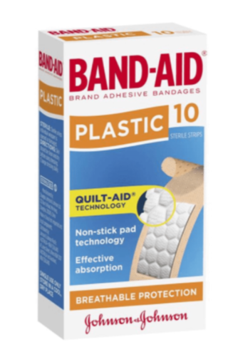 Band Aid Plastic Adhesive 10pk