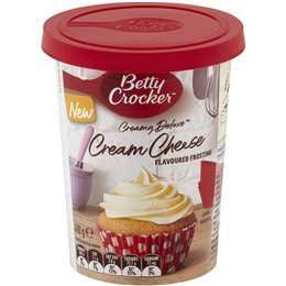Betty Crocker Creamy Deluxe Frosting Cream Cheese 400g