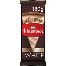 Nestle Plaistowe White Chocolate Block 180g