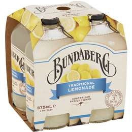 Bundaberg Traditional Lemonade 375ml x 4pk