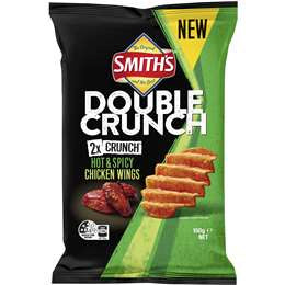 Smiths Chips Double Crunch Hot & Spicy Chicken Wings 150g