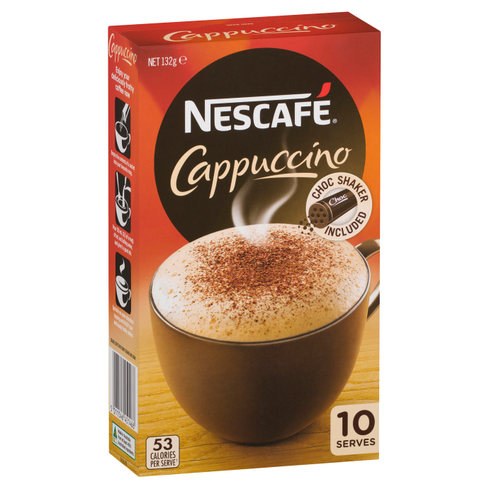 Nescafe Coffee Sachets Cappuccino 10pk