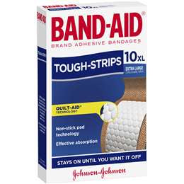 Band Aid Tough Strips Extra Large 10pk