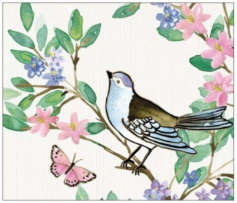 Cristina Re Floral Bird Card with Envelope each