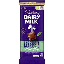 Cadbury Dairy Milk Mint Chip Block 170g