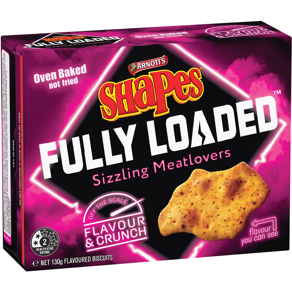 Arnotts Shapes Fully Loaded Meatlover 130g