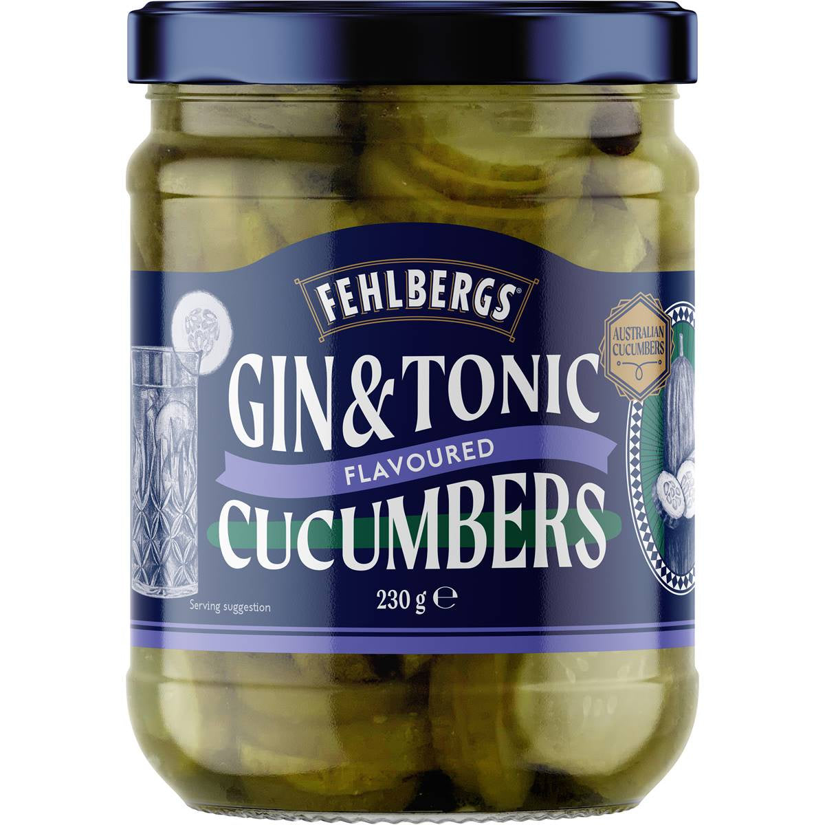 Fehlbergs Cucumber Gin & Tonic 230g