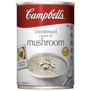 Campbells Condensed Soup Cream Of Mushroom 420g