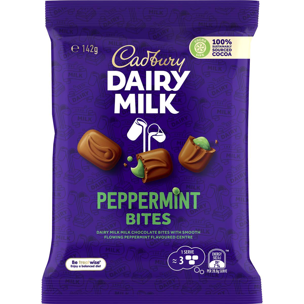 Cadbury Bites Peppermint 124g