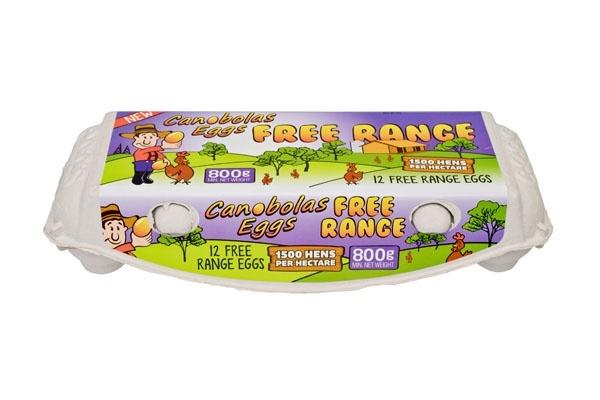Canobolas Free Range Eggs 12pk 800g