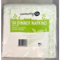 Community Co Serviettes 2ply 50pk