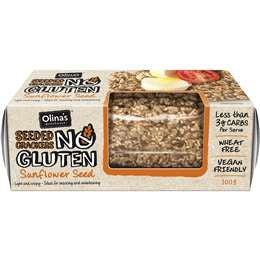 Olinas GF Seeded Crackers Sunflower Seed 100g