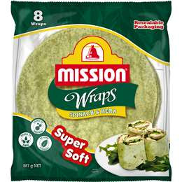 Mission Wraps Spinach & Herb 8pk