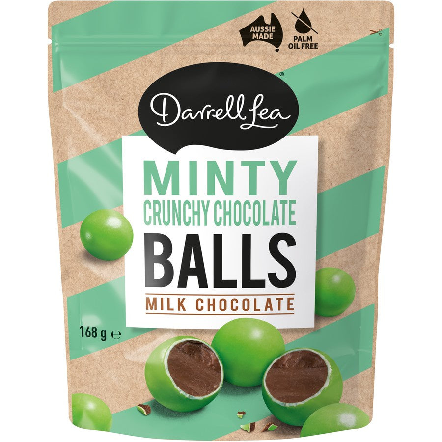 Darrell Lea Ball Minty Crunchy Chocolate 168g
