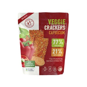 Back To Basics Veggie Crackers Capsicum 45g