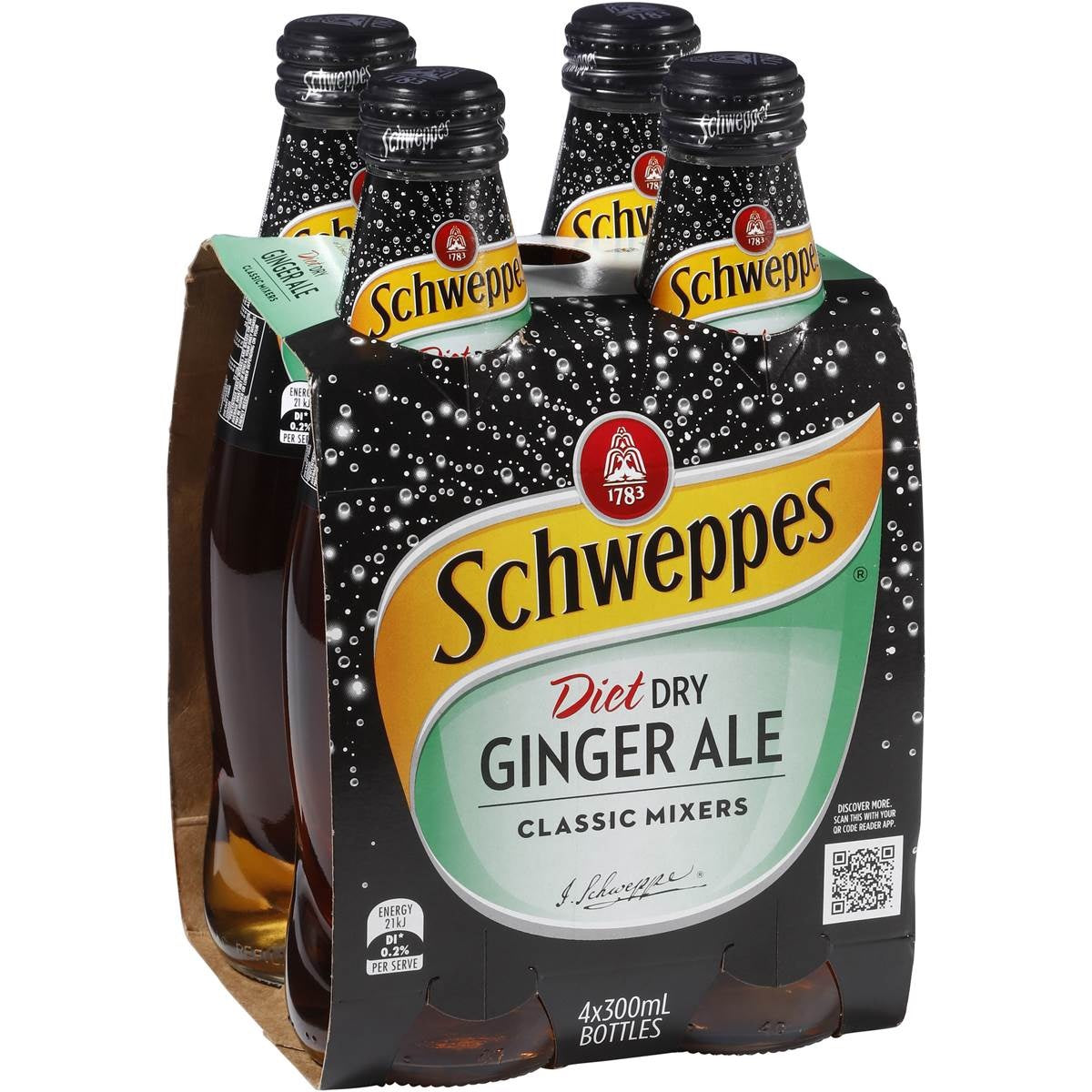 Schweppes Diet Dry Ginger Ale 300mlx4pk