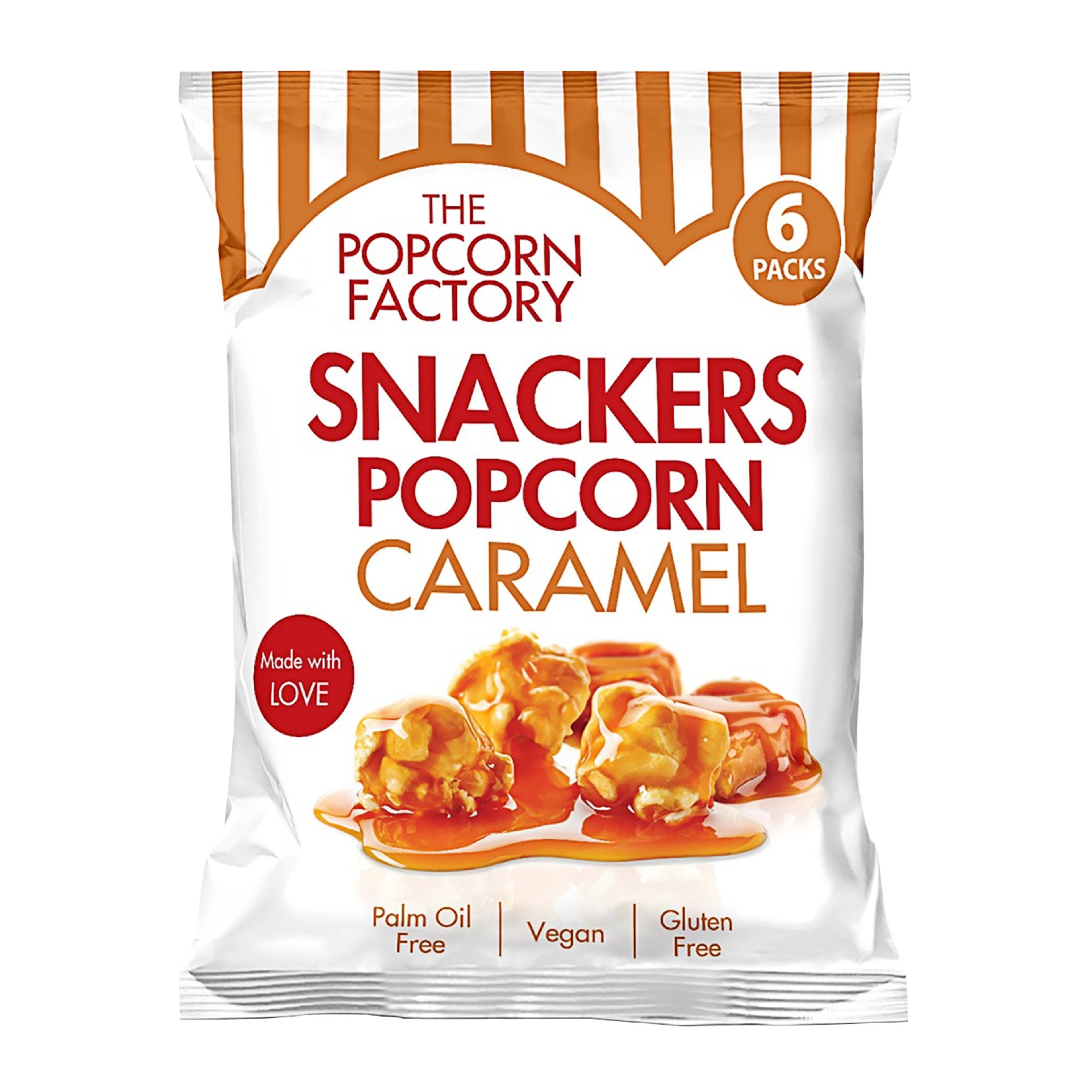 The Popcorn Factory Snackers Popcorn Caramel 150g 6pk