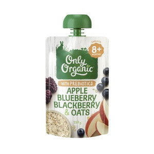 Only Organic Apple Blueberry & Oat  120g