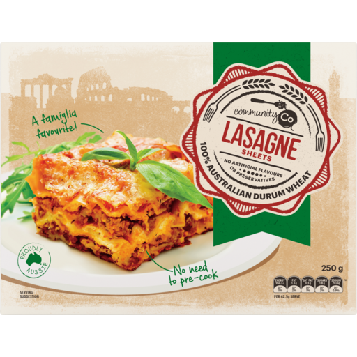 Community Co Lasagne Sheets 250g