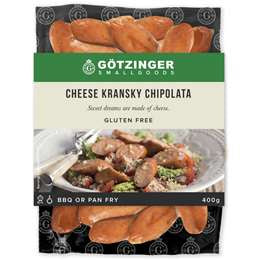 Gotzinger Cheese Kransky Chipolata 400g