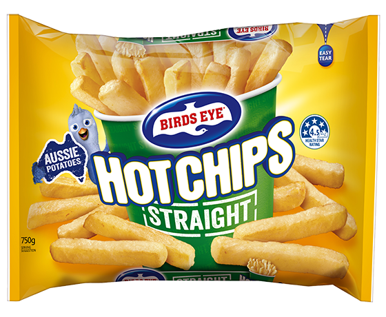 Birds Eye Hot Chips Straight Cut 750g