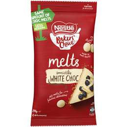 Nestle Bakers Choice  Choc Melts White 290g