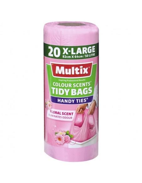 Multix Tidy Bags Floral Scent X-Large 50L 20pk