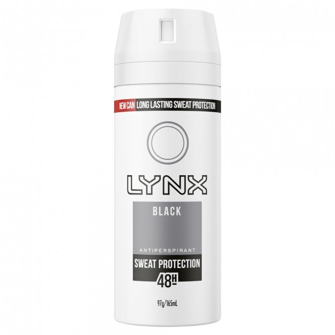 Lynx Antiperspirant Aerosol Black For Men 165ml