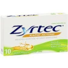 Zyrtec Liquid Capsules 10pk