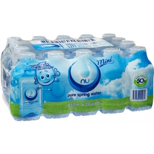 Nu Pure Spring Water Mini 250ml x 20pk