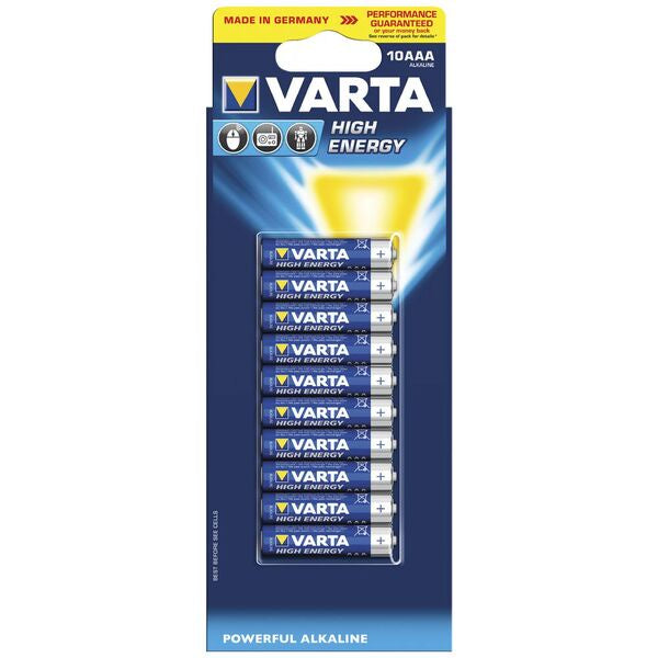 Varta High Energy Batteries AAA 10pk