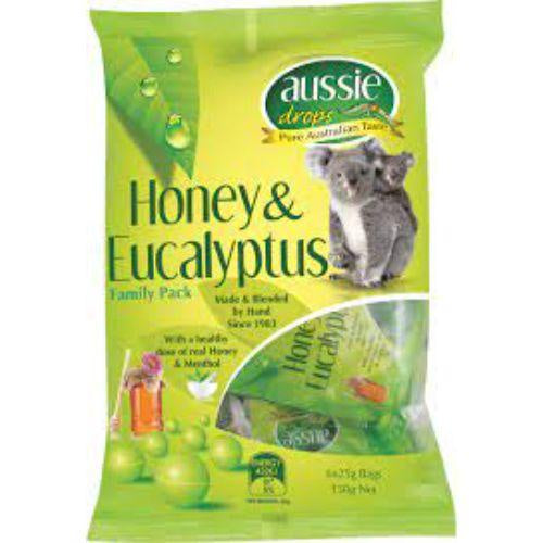 Aussie Drops Honey Eucalyptus Share Pack 6 x 25g