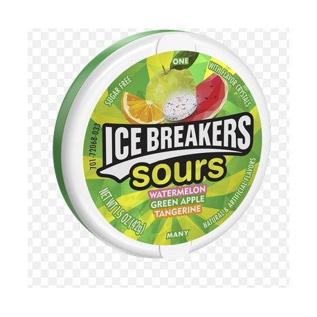 Ice Breakers Sours Watermelon Apple Tangerine 42g