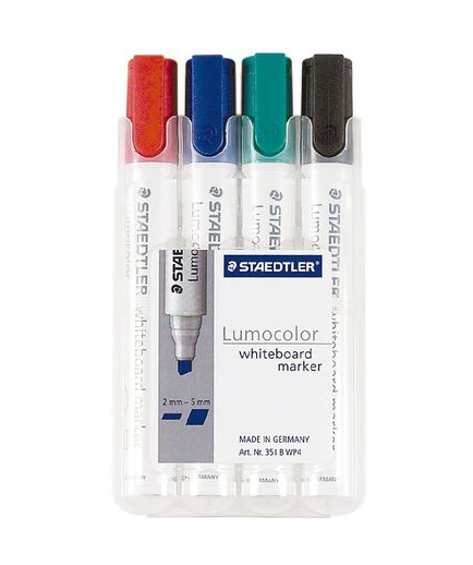 Staedtler Lumocolor Whiteboard Markers 4pk