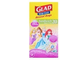 Glad Snaplock Sandwich Bags Girls 20pk