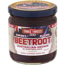 Three Threes Beetroot Sliced 415g