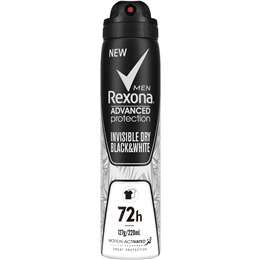 Rexona Men Advanced Protection Invisible Dry Black & White 220ml