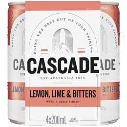 Cascade Lemon Lime & Bitters 200ml x 4pk