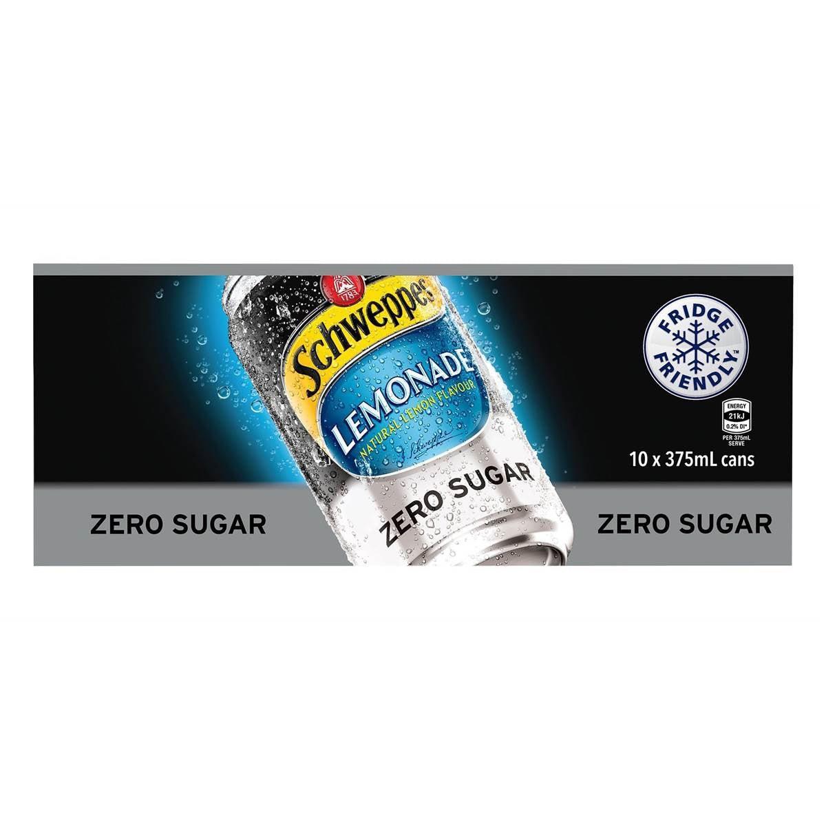 Schweppes Lemonade Zero Sugar 375ml x 10pk
