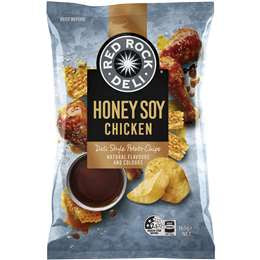 Red Rock Deli Chips Honey Soy Chicken 165g