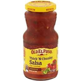 Old El Paso Salsa Thick N Chunky Medium 375g