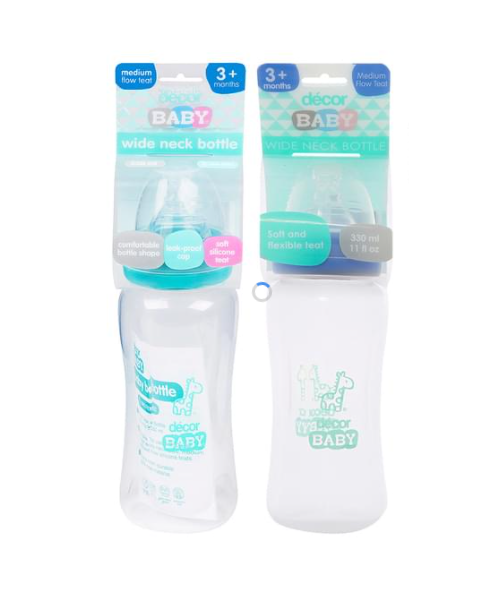 Decor Baby Wide Neck baby bottle 3+ months Medium Flow Teat