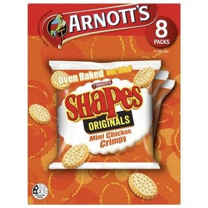 Arnotts Shapes Chicken Crimpy Minis 25g x 8pk